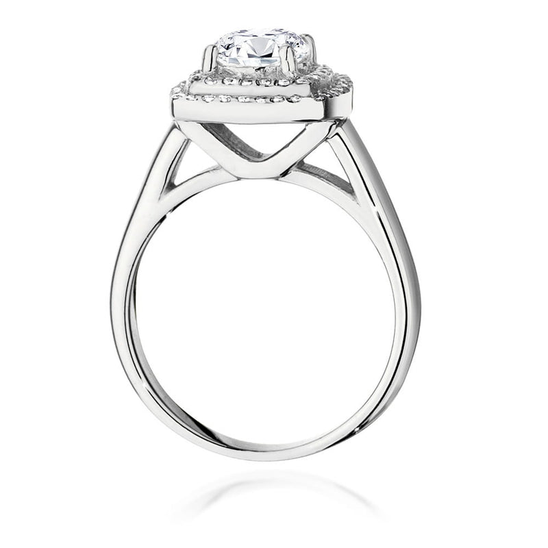 Inel Aur 14K cu Diamante Naturale 0.98 ct, imaginea 9 din 9