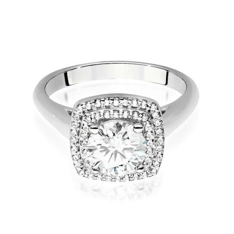 Inel Aur 14K cu Diamante Naturale 1.28 ct, imaginea 5 din 9