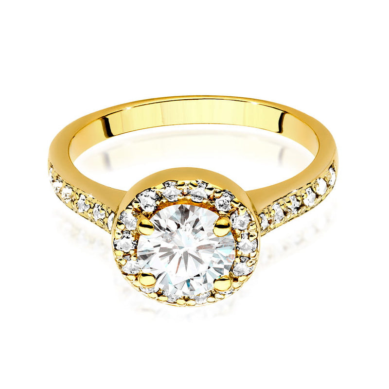 Inel Aur 14K cu Diamante Naturale 0.74 ct, imaginea 2 din 9