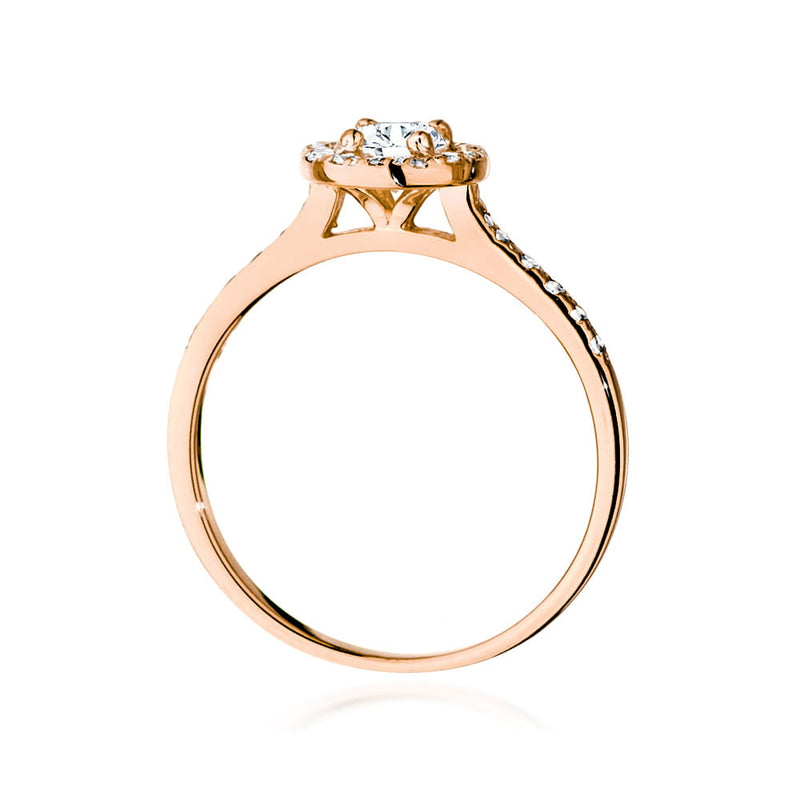 Inel Aur 14K cu Diamante Naturale 0.74 ct, imaginea 9 din 9