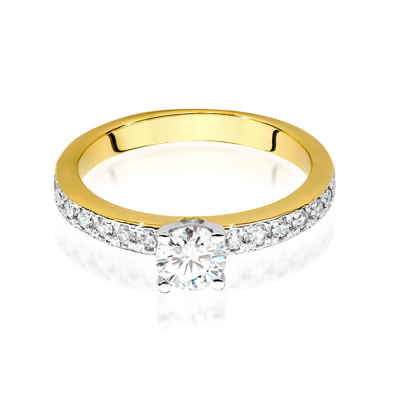 Inel Aur 14K cu Diamante Naturale 0.60 ct, imaginea 2 din 9