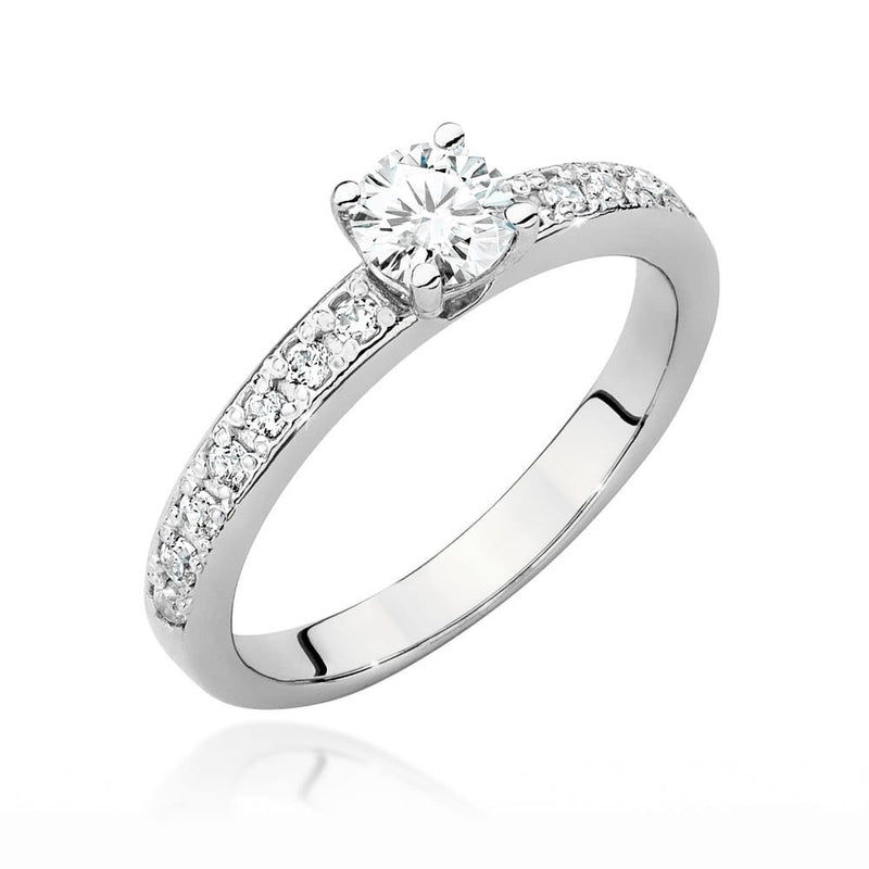Inel Aur 14K cu Diamante Naturale 0.60 ct, imaginea 4 din 9