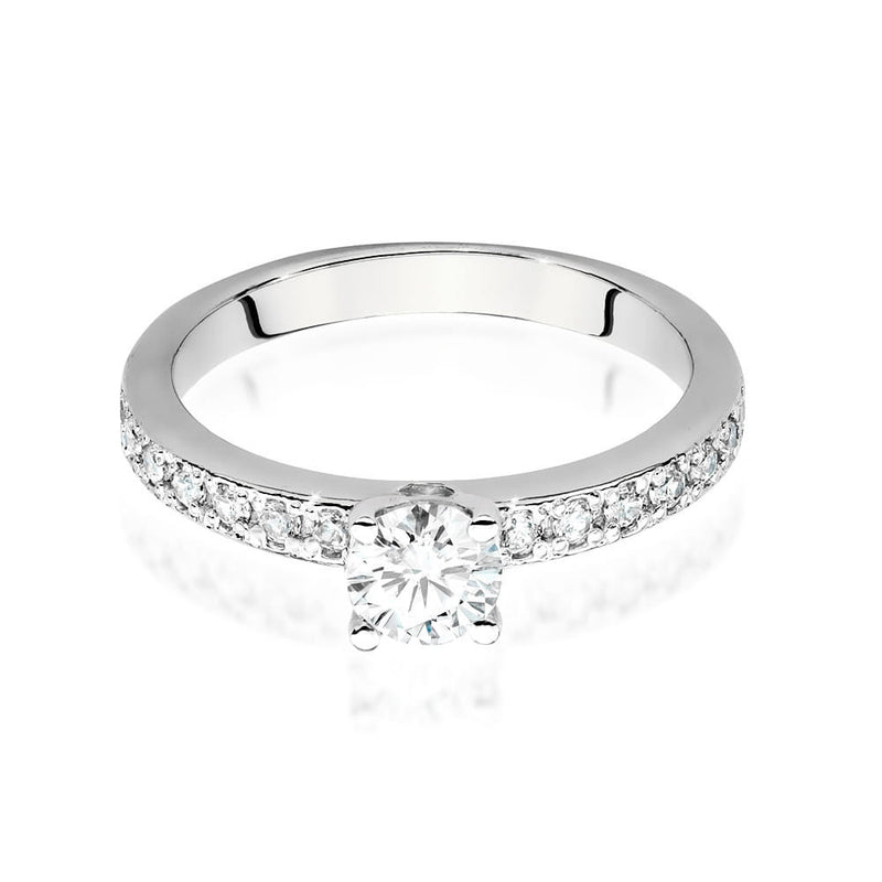 Inel Aur 14K cu Diamante Naturale 0.60 ct, imaginea 6 din 9