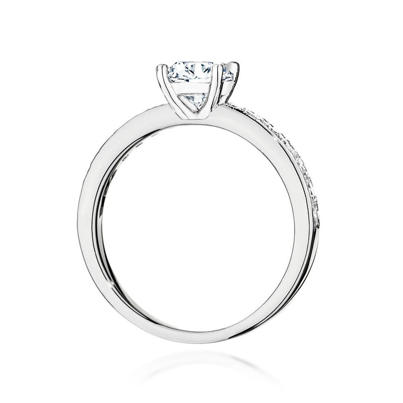 Inel Aur 14K cu Diamante Naturale 0.94 ct, imaginea 6 din 9