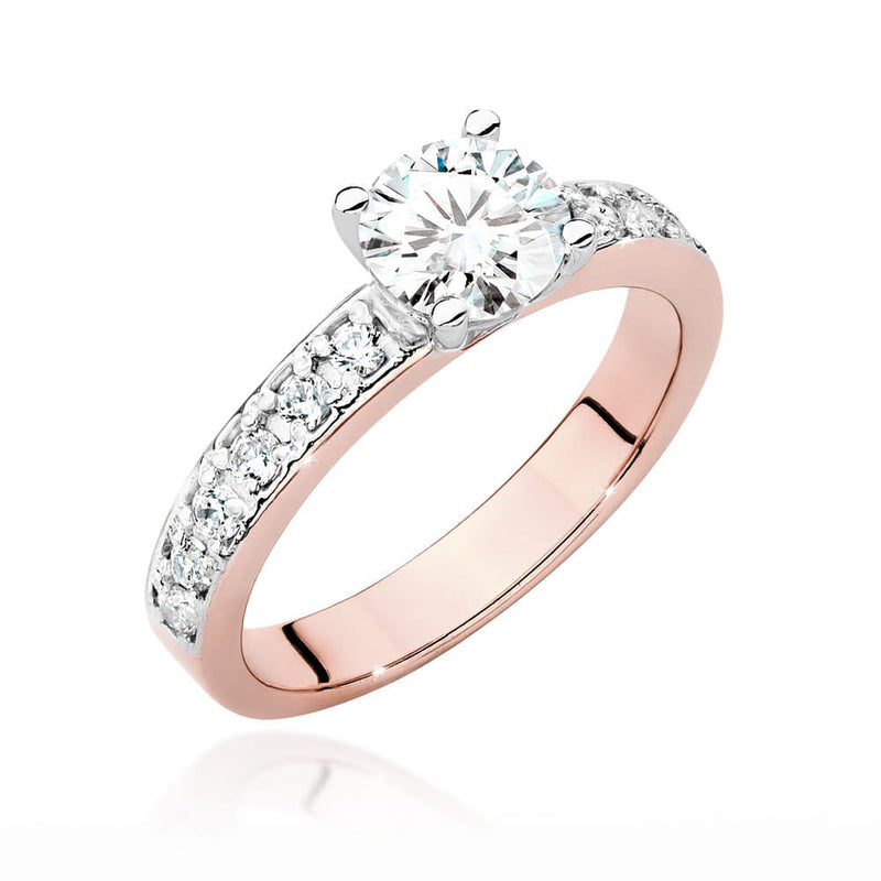 Inel Aur 14K cu Diamante Naturale 0.94 ct, imaginea 7 din 9