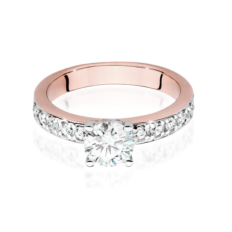 Inel Aur 14K cu Diamante Naturale 0.94 ct, imaginea 8 din 9