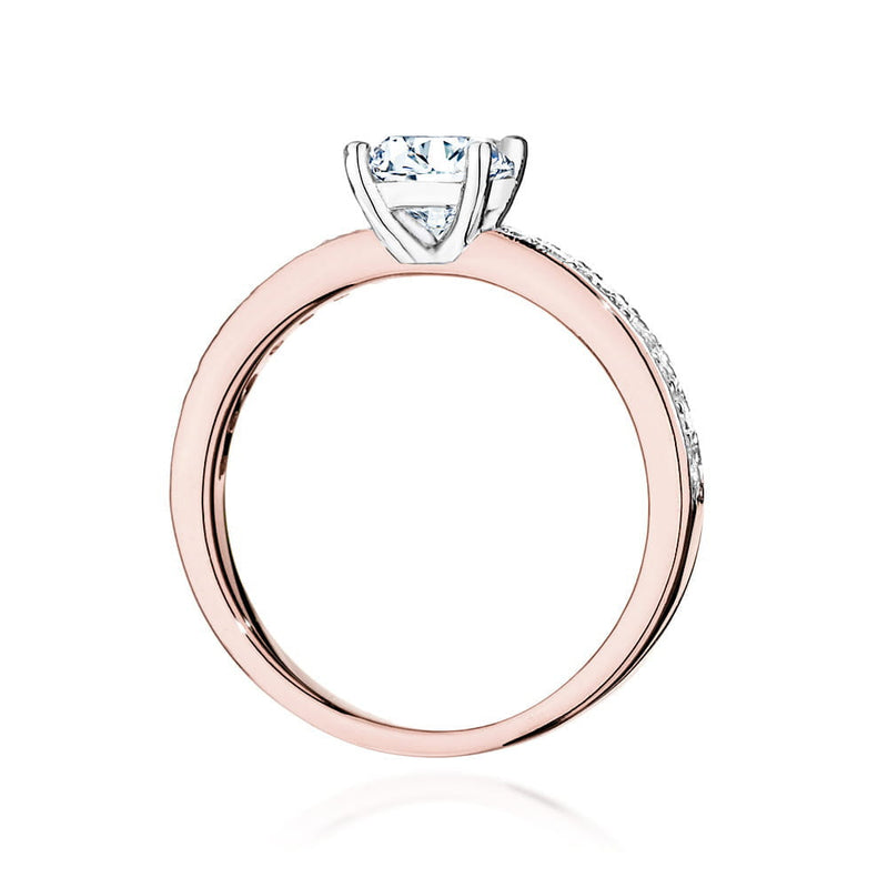 Inel Aur 14K cu Diamante Naturale 0.94 ct, imaginea 9 din 9