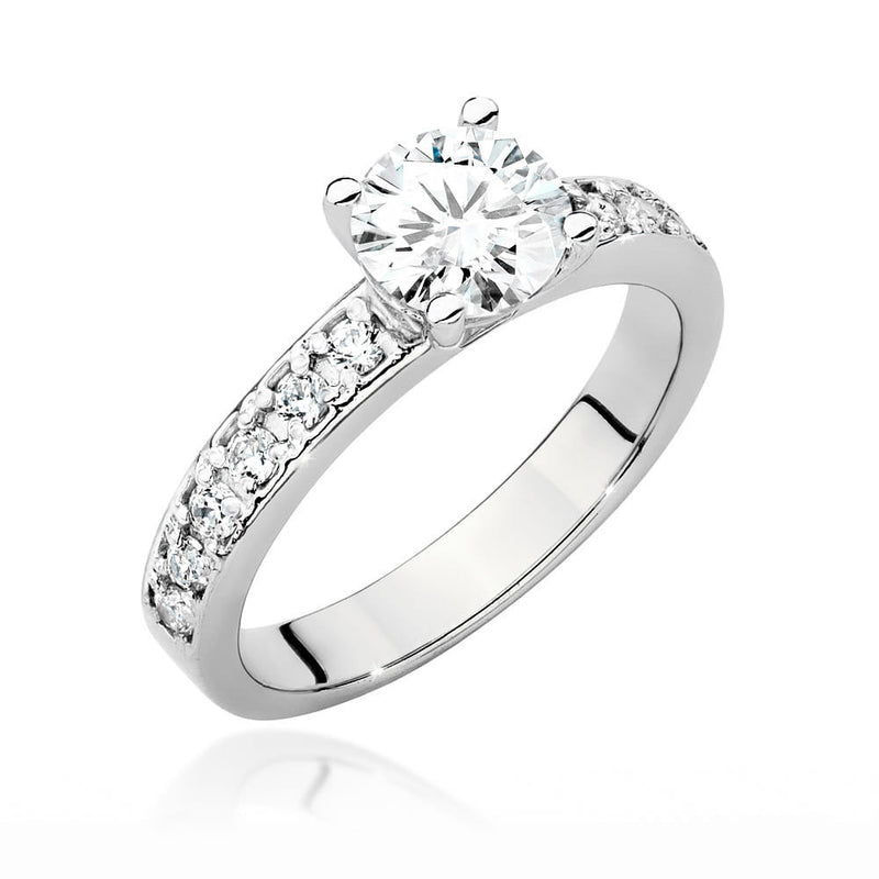 Inel Aur 14K cu Diamante Naturale 1.24 ct, imaginea 4 din 9