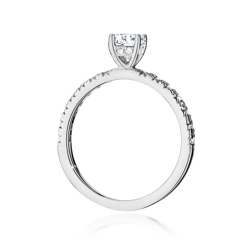 Inel Aur 14K cu Diamante Naturale 0.64 ct, imaginea 4 din 9