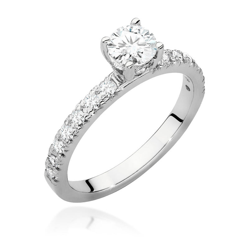 Inel Aur 14K cu Diamante Naturale 0.64 ct, imaginea 6 din 9