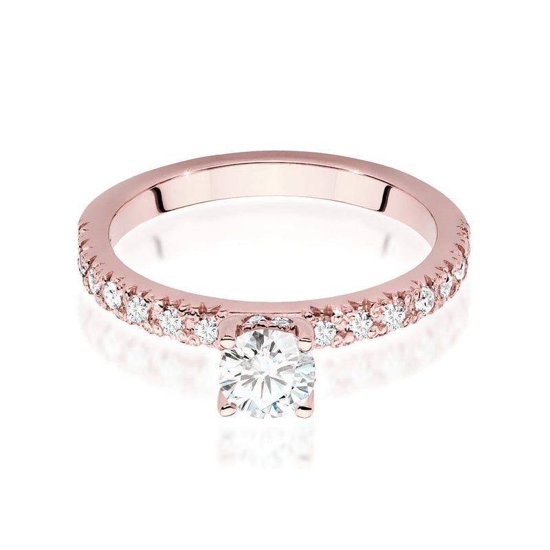Inel Aur 14K cu Diamante Naturale 0.64 ct, imaginea 8 din 9