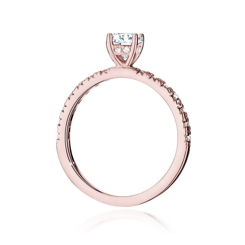 Inel Aur 14K cu Diamante Naturale 0.64 ct, imaginea 9 din 9