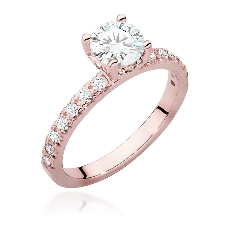 Inel Aur 14K cu Diamante Naturale 0.96 ct, imaginea 7 din 9