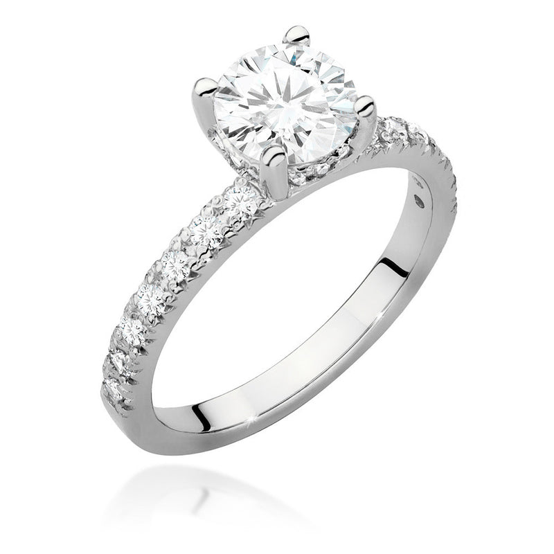 Inel Aur 14K cu Diamante Naturale 1.26 ct, imaginea 4 din 9