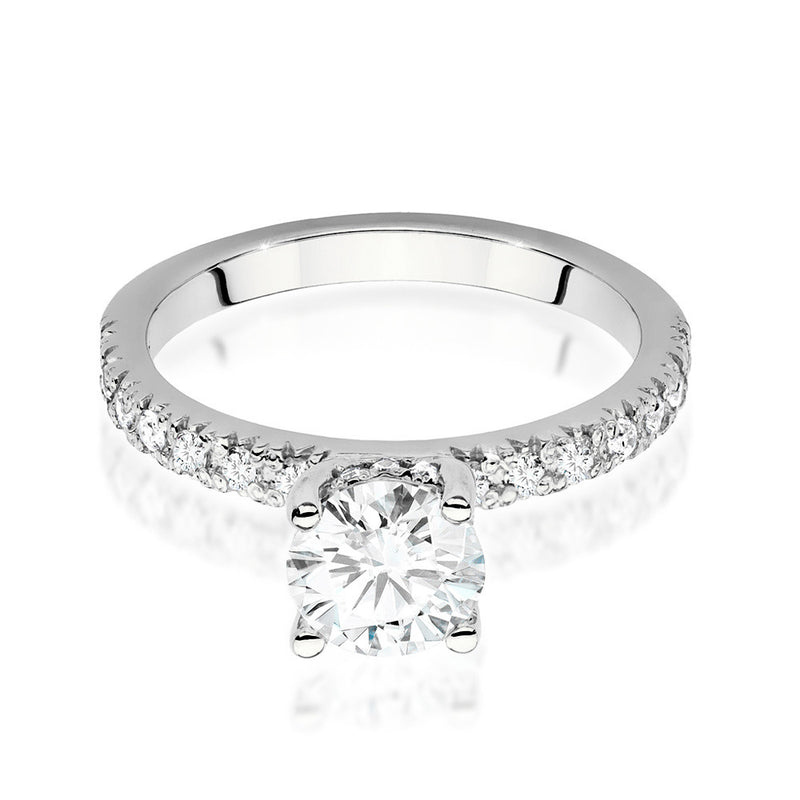 Inel Aur 14K cu Diamante Naturale 1.26 ct, imaginea 5 din 9
