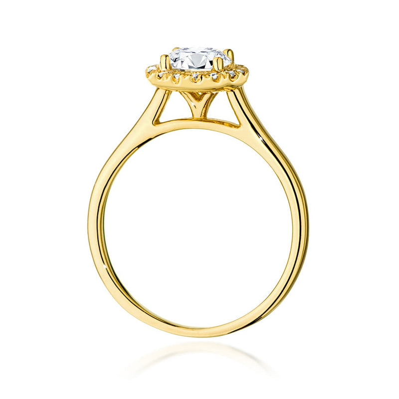 Inel Aur 14K cu Diamante Naturale 0.62 ct, imaginea 3 din 9