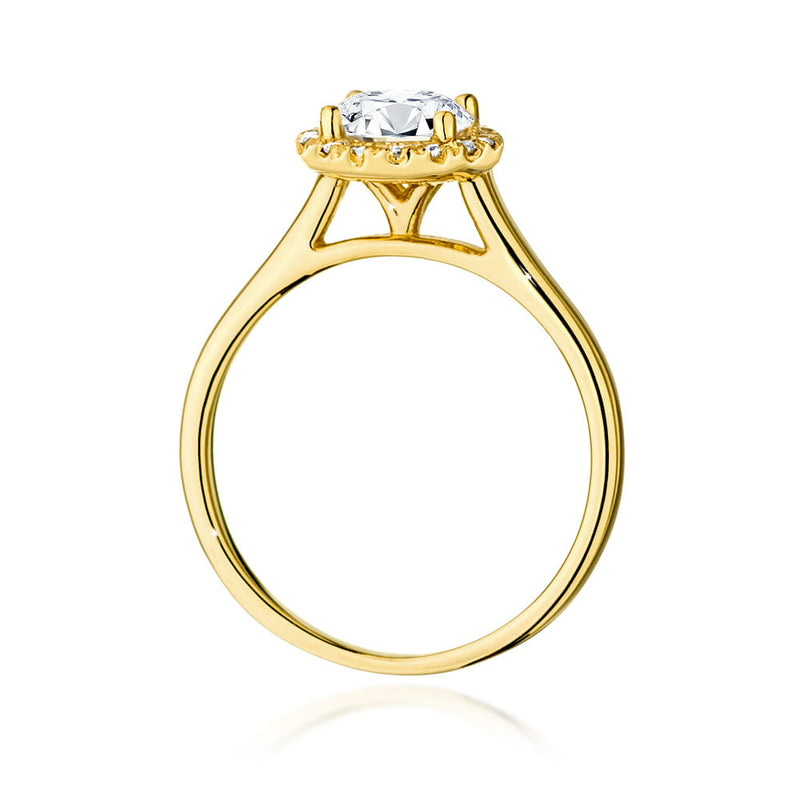 Inel Aur 14K cu Diamante Naturale 1.14 ct, imaginea 3 din 9