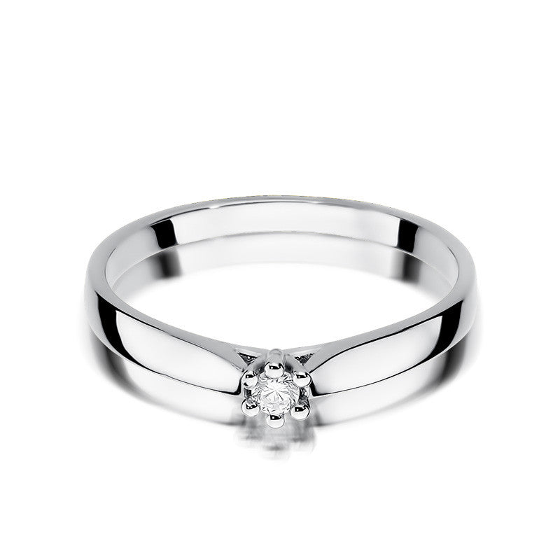 Inel Aur 14K cu Diamant Natural 0.04 ct, imaginea 5 din 11