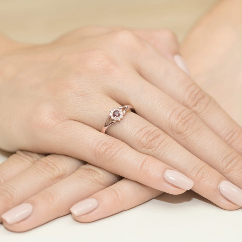 Inel Aur 14K cu Rubin 0.15 ct si Diamante Naturale 0.09 ct, imaginea 11 din 11
