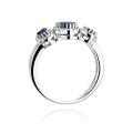 Inel Aur 14K cu Safir 0.90 ct si Diamante Naturale 0.24 ct, imaginea 7 din 11