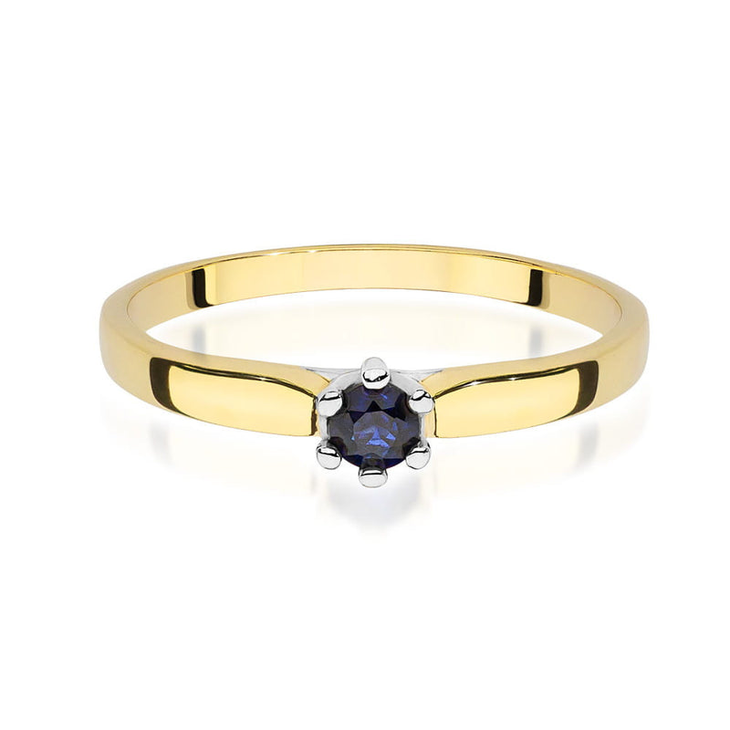 Inel Aur 14K cu Safir 0.15 ct, imaginea 2 din 8