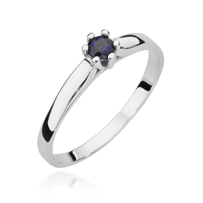 Inel Aur 14K cu Safir 0.15 ct, imaginea 5 din 8
