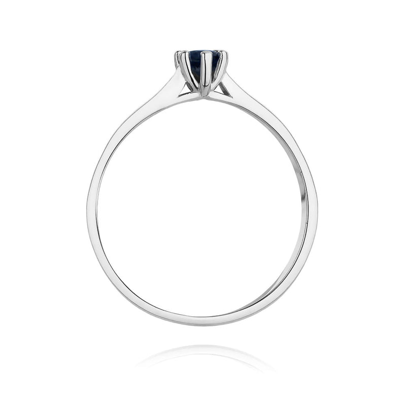 Inel Aur 14K cu Safir 0.15 ct, imaginea 7 din 8
