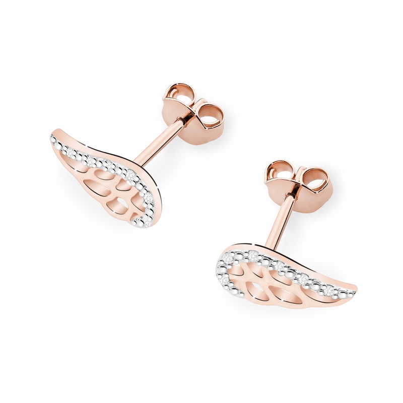 Cercei Aur 14K cu Diamante Naturale 0.06 ct, imaginea 6 din 6