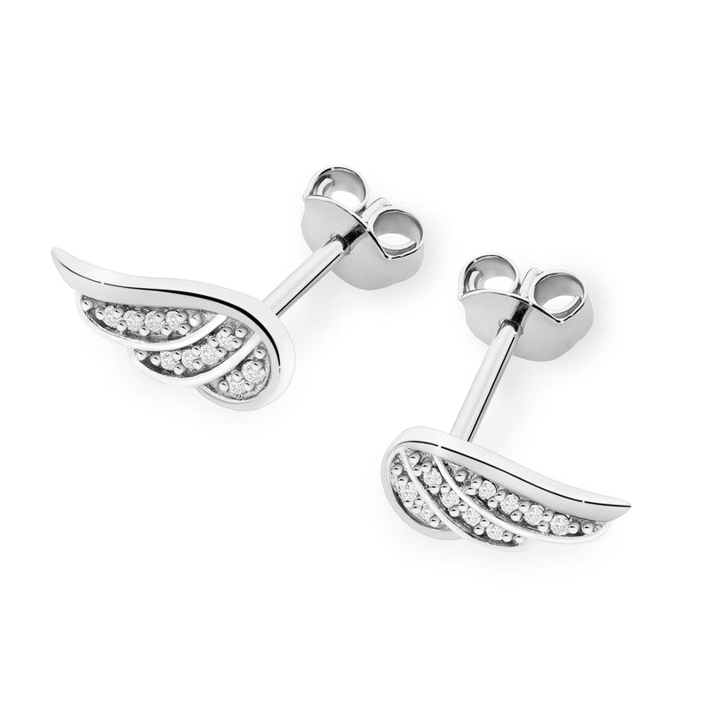 Cercei Aur 14K cu Diamante Naturale 0.10 ct, imaginea 4 din 6