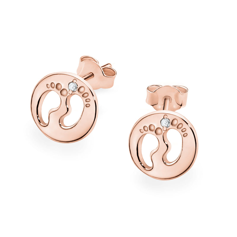 Cercei Aur 14K cu Diamante Naturale 0.01 ct, imaginea 4 din 6