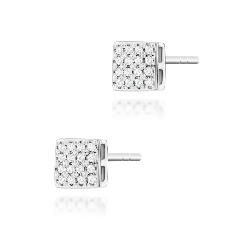 Cercei Aur 14K cu Diamante Naturale 0.16 ct, imaginea 5 din 6