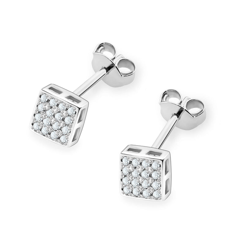 Cercei Aur 14K cu Diamante Naturale 0.16 ct, imaginea 6 din 6