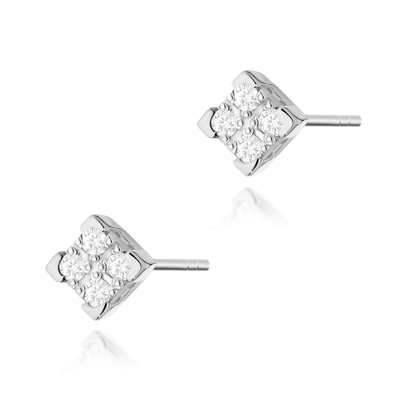 Cercei Aur 14K cu Diamante Naturale 0.16 ct, imaginea 4 din 9