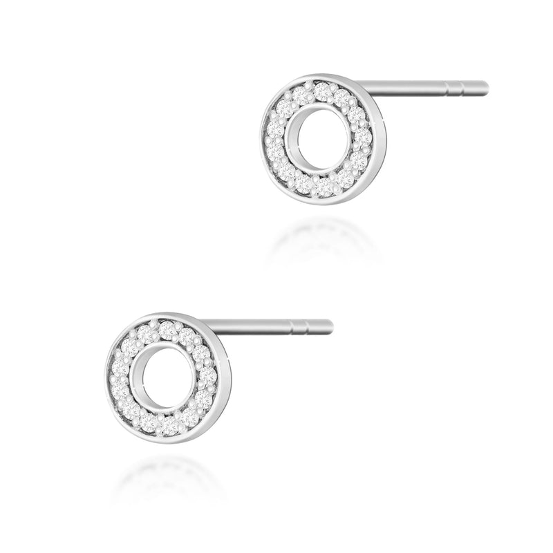 Cercei Aur 14K cu Diamante Naturale 0.13 ct, imaginea 3 din 6