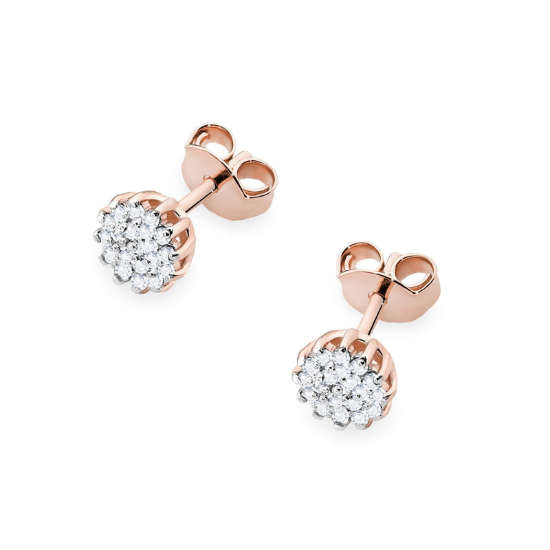 Cercei Aur 14K cu Diamante Naturale 0.19 ct, imaginea 8 din 9