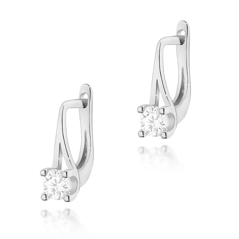 Cercei Aur 14K cu Diamant Natural 0.20 ct, imaginea 3 din 7