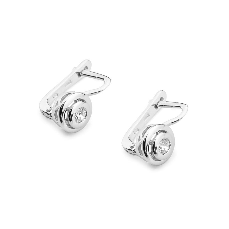 Cercei Aur 14K cu Diamant Natural 0.10 ct, imaginea 5 din 8