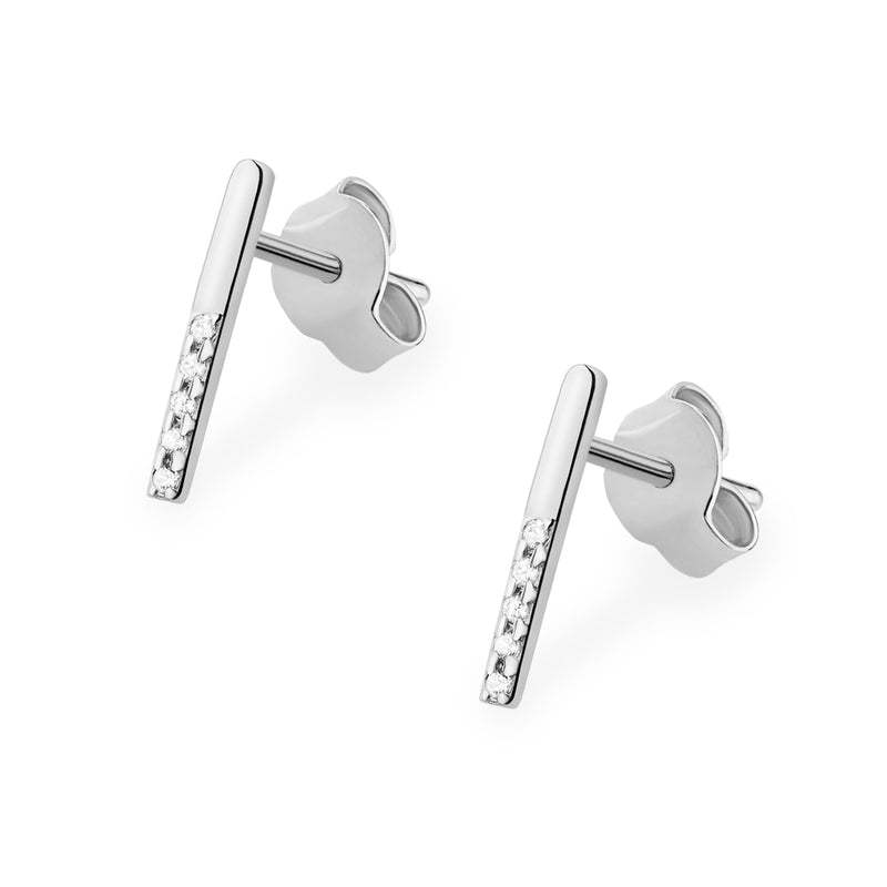 Cercei Aur 14K cu Diamante Naturale 0.05 ct, imaginea 8 din 9
