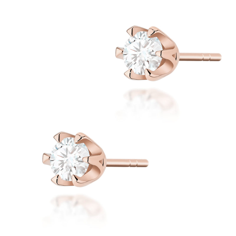 Cercei Aur 14K cu Diamant Natural 0.30 ct, imaginea 5 din 6
