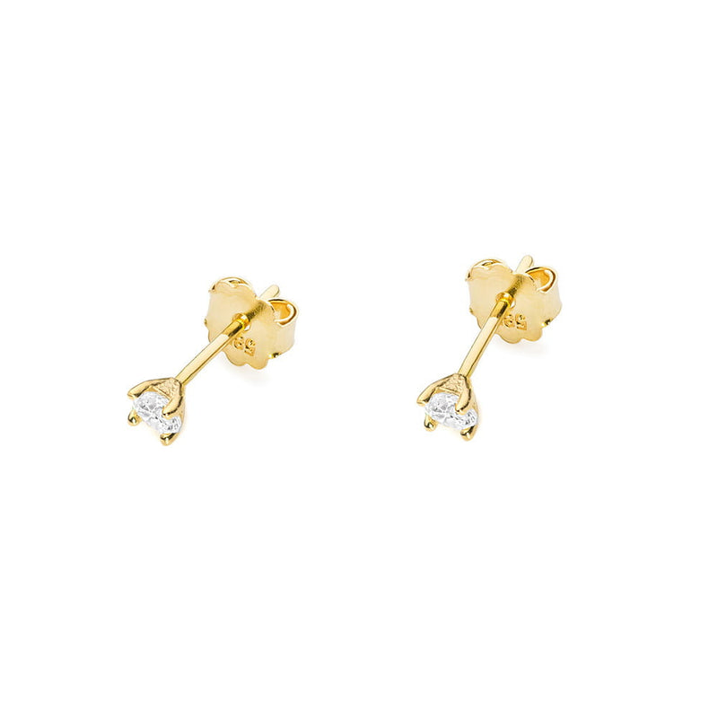 Cercei Aur 14K cu Diamant Natural 0.04 ct, imaginea 2 din 6