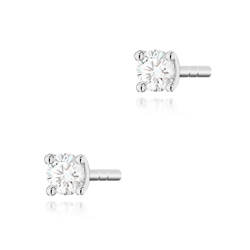 Cercei Aur 14K cu Diamant Natural 0.04 ct, imaginea 5 din 6
