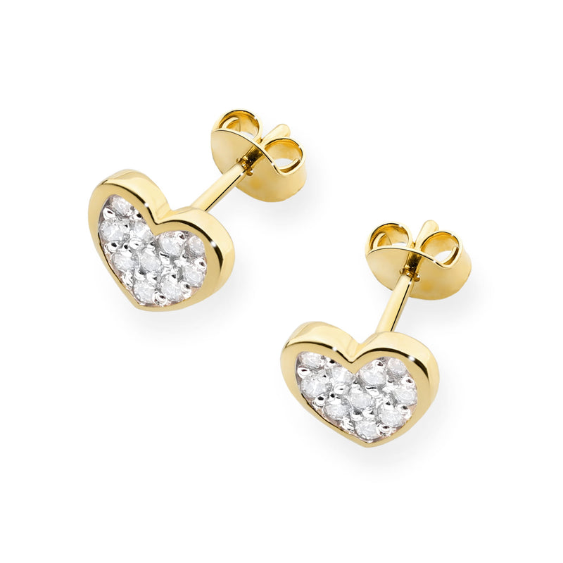Cercei Aur 14K cu Diamante Naturale 0.17 ct, imaginea 2 din 6