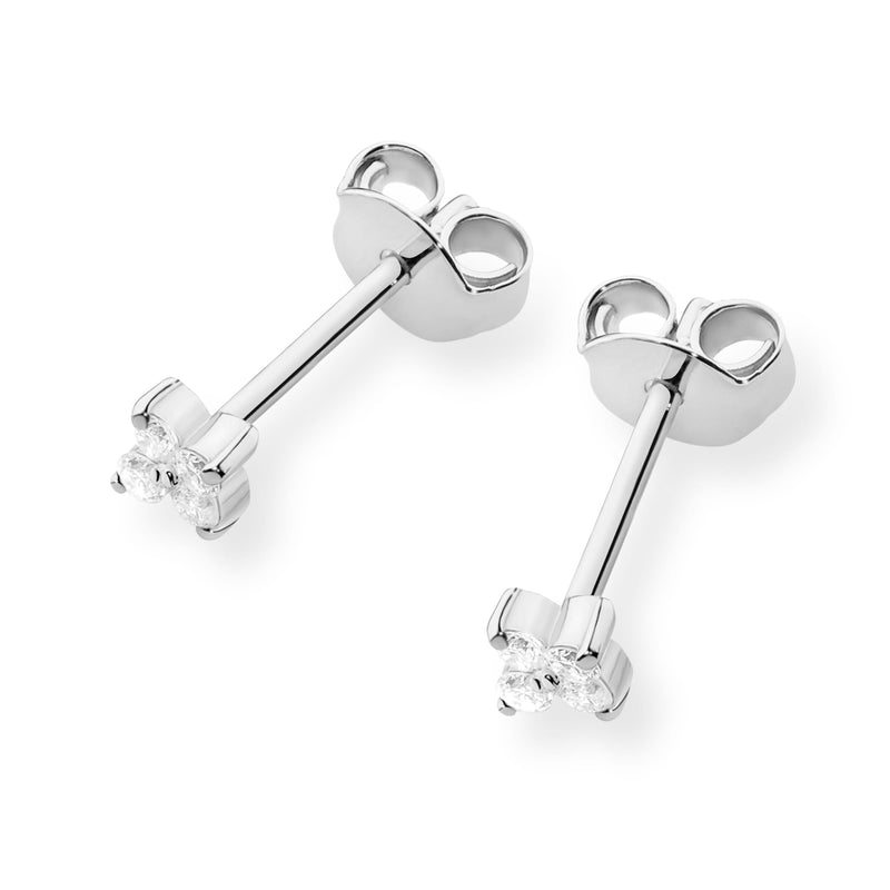 Cercei Aur 14K cu Diamante Naturale 0.12 ct, imaginea 4 din 6