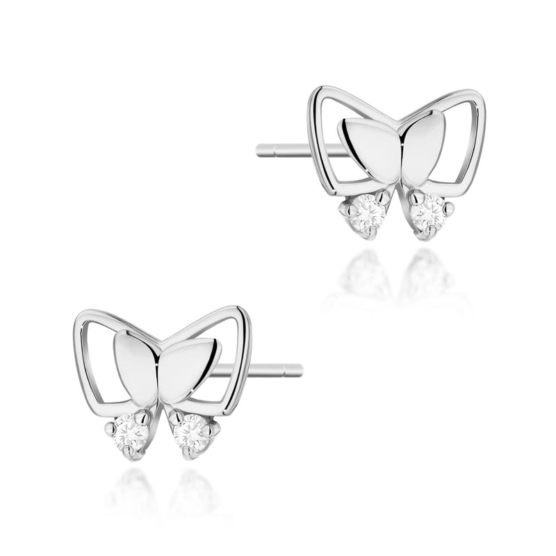 Cercei Aur 14K cu Diamante Naturale 0.08 ct, imaginea 3 din 6