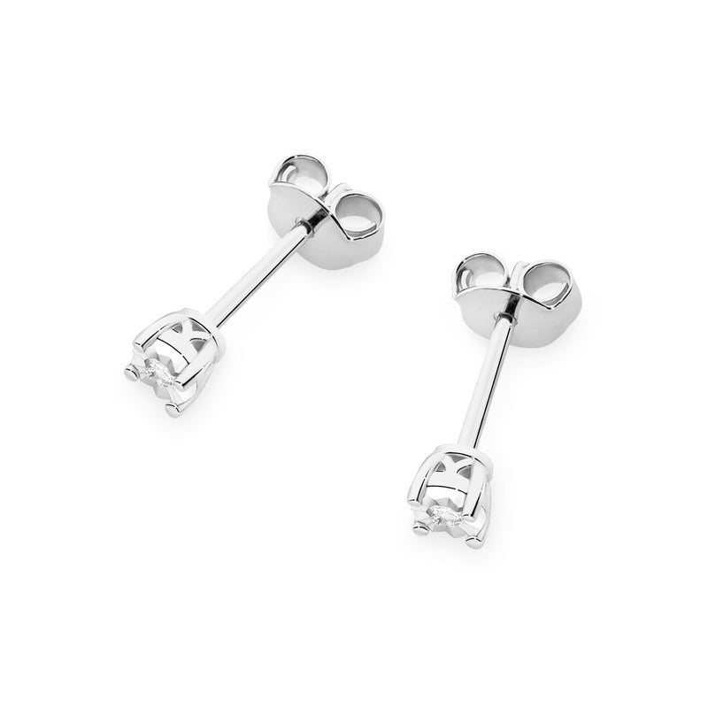 Cercei Aur 14K cu Diamant Natural 0.03 ct, imaginea 4 din 6