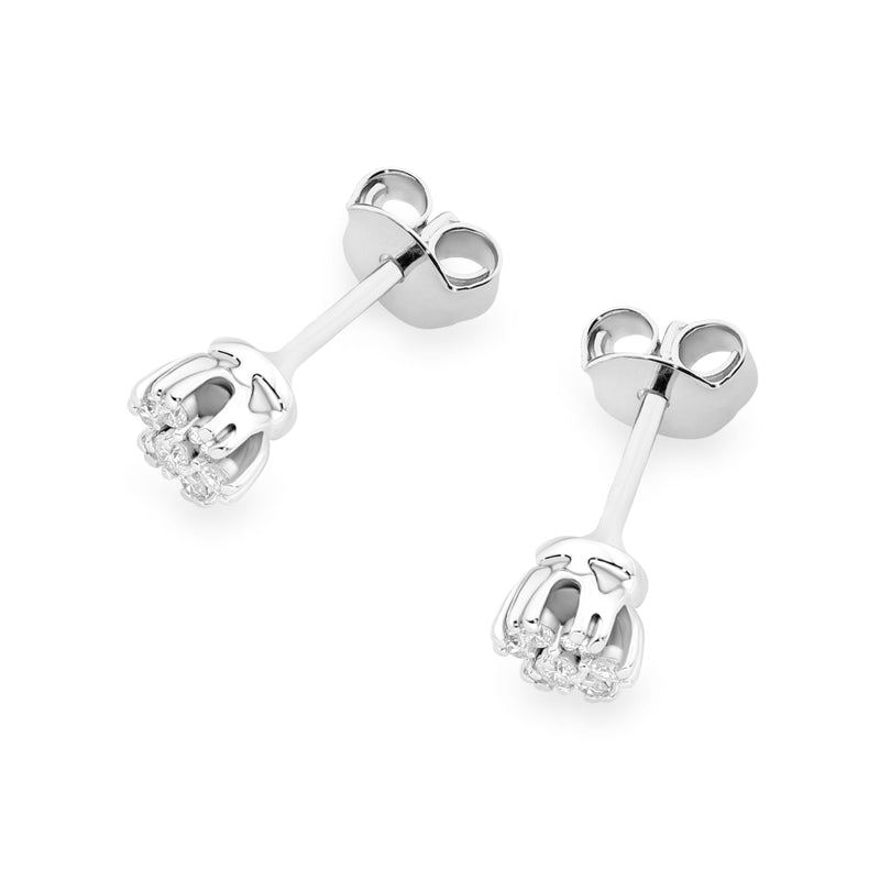 Cercei Aur 14K cu Diamante Naturale 0.20 ct, imaginea 4 din 6