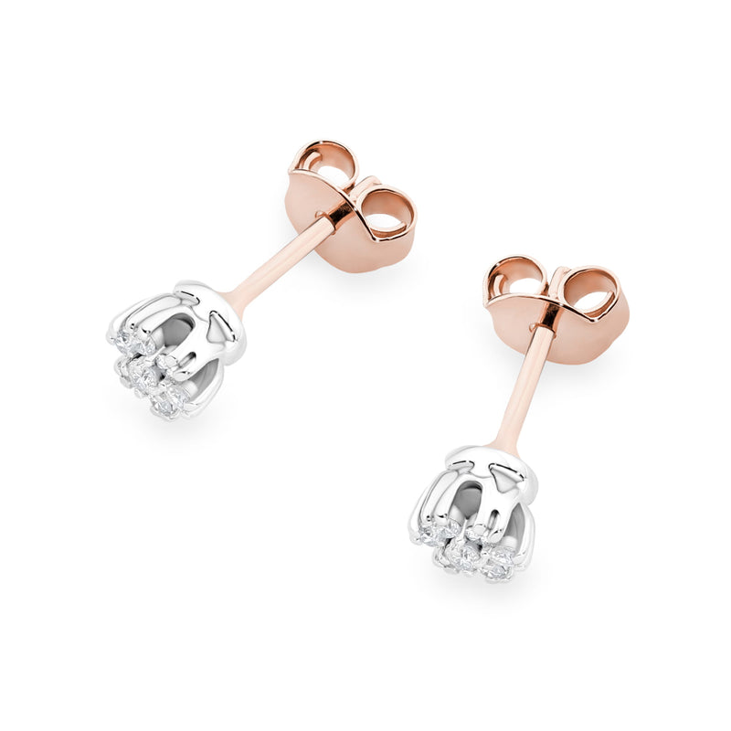 Cercei Aur 14K cu Diamante Naturale 0.20 ct, imaginea 6 din 6