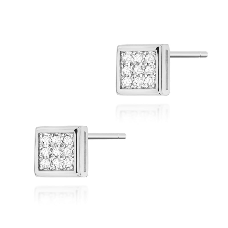 Cercei Aur 14K cu Diamante Naturale 0.09 ct, imaginea 3 din 6