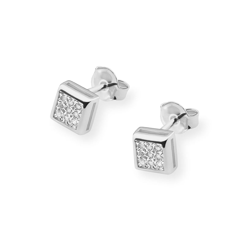 Cercei Aur 14K cu Diamante Naturale 0.09 ct, imaginea 4 din 6