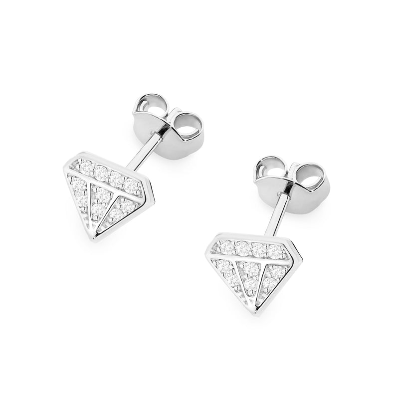 Cercei Aur 14K cu Diamante Naturale 0.10 ct, imaginea 4 din 7